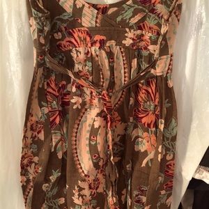 Free People multi colored sun dress